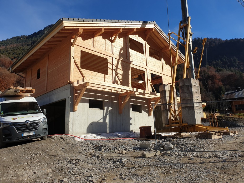 construction d'un chalet